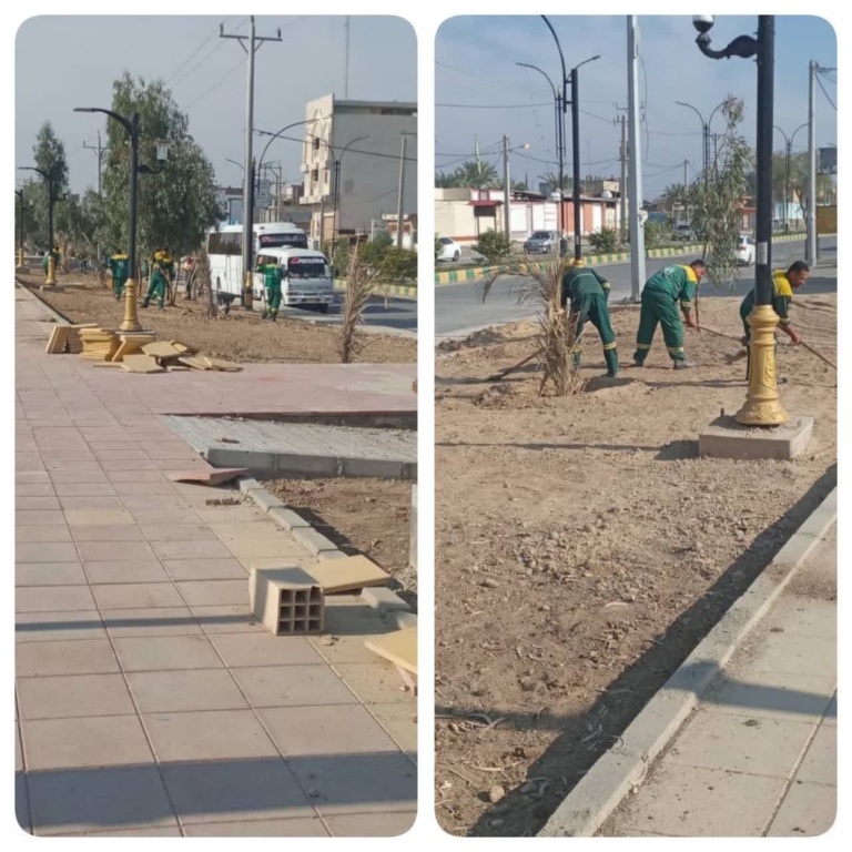 آغاز عملیات پاکسازی، تسطیح و کودپاشی فضای سبز شهربازی